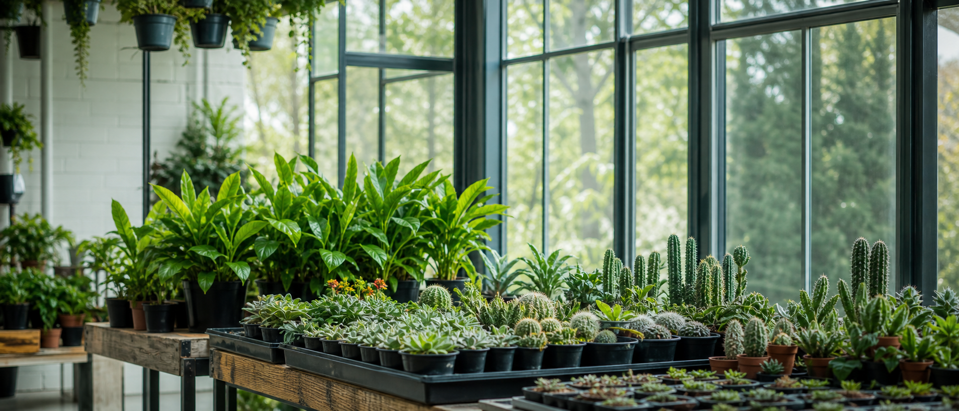 Green indoor plants representing foundation activities